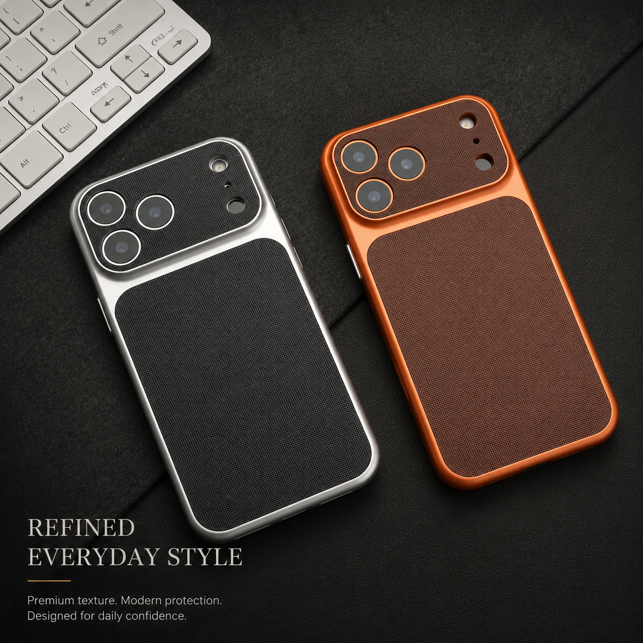 Premium iPhone Case MagSafe Compatible Vintage Leather Protective Cover Shockproof Armor Camera Lens Protection Anti Scratch Slim Full Coverage
