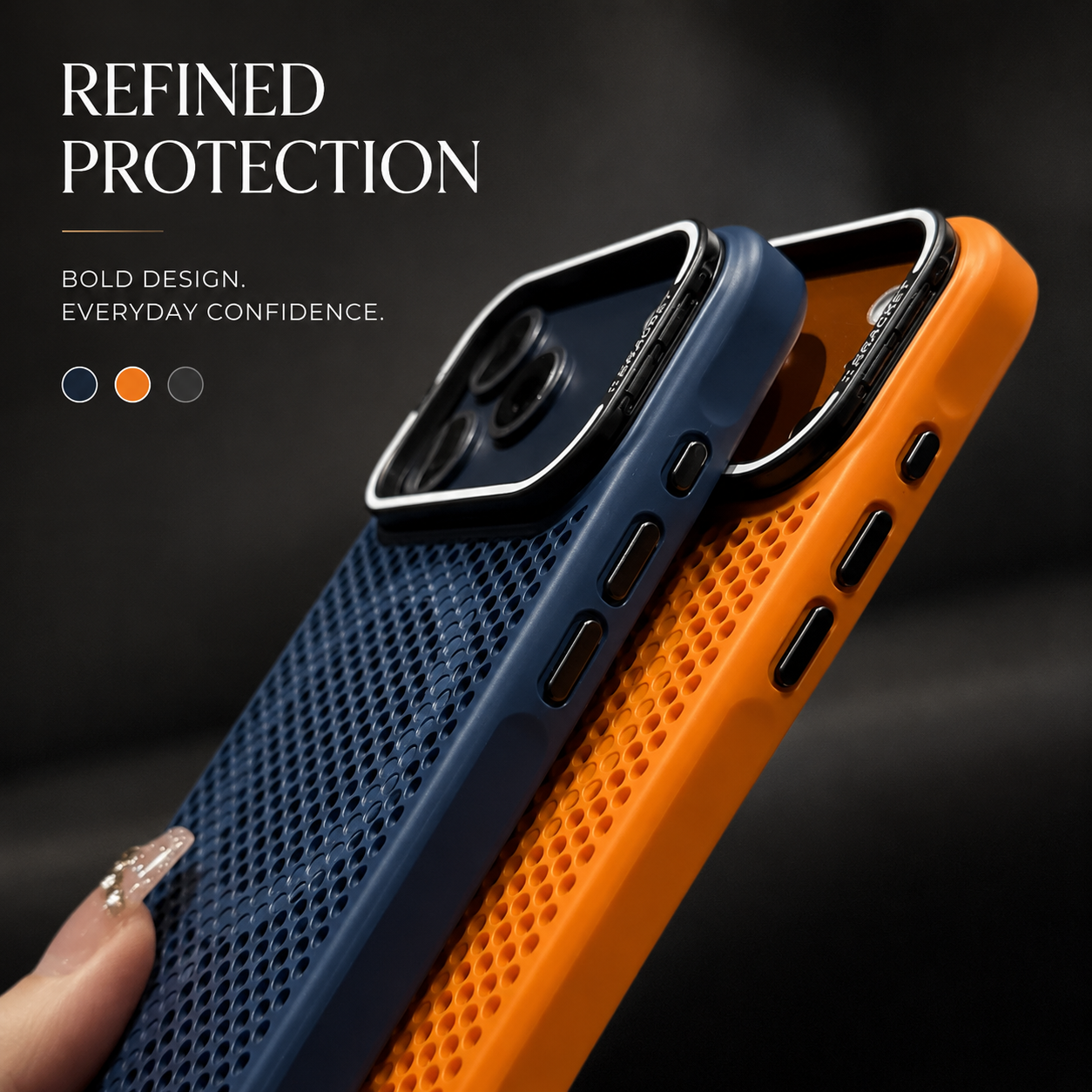 Premium iPhone Case MagSafe Compatible Magnetic Camera Stand Mesh Cooling Shockproof Protective Cover Anti Scratch Matte Camera Lens Protection Slim Full Coverage
