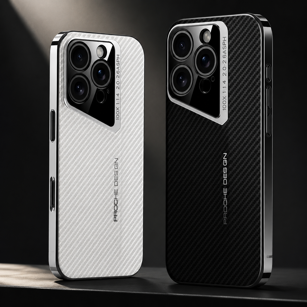 Premium iPhone Case Carbon Fiber Electroplated Protective Cover MagSafe Compatible Magnetic Shockproof Non Slip Anti Fingerprint Full Coverage Design