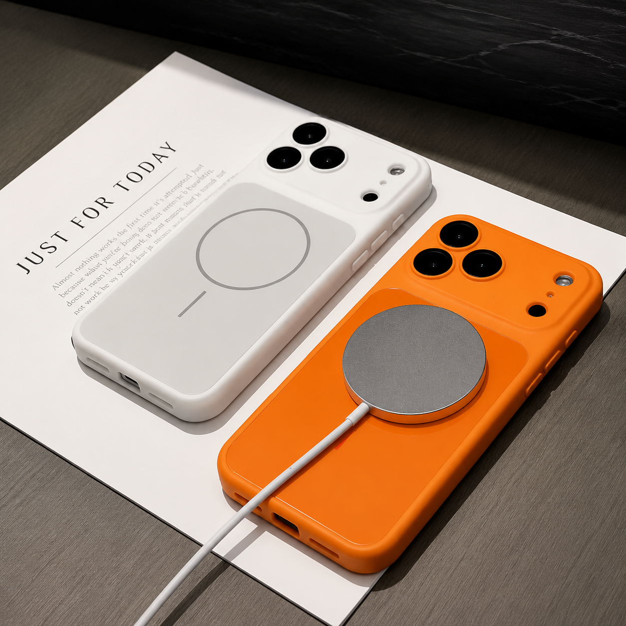 Premium iPhone Case MagSafe Compatible Magnetic Matte Protective Cover Shockproof PC Back Glass Camera Lens Guard Anti Fingerprint Slim Full Coverage Design