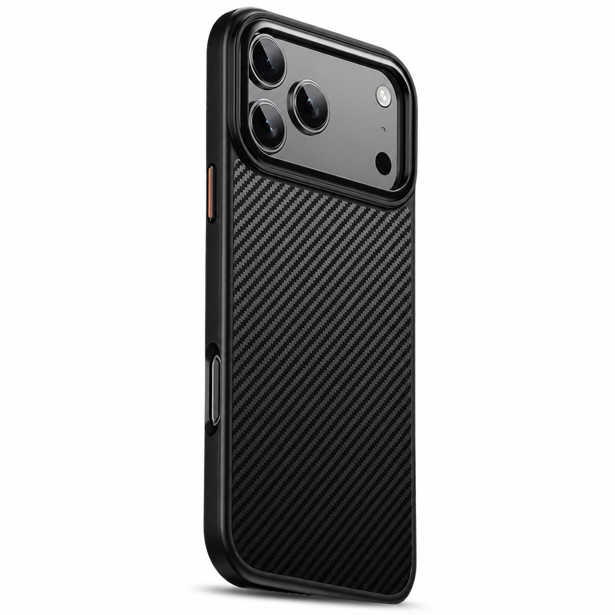 Premium iPhone Case MagSafe Compatible Kevlar Carbon Fiber Cover TPU PC Hybrid Magnetic Shockproof Protective Anti Fingerprint Slim Lightweight Design