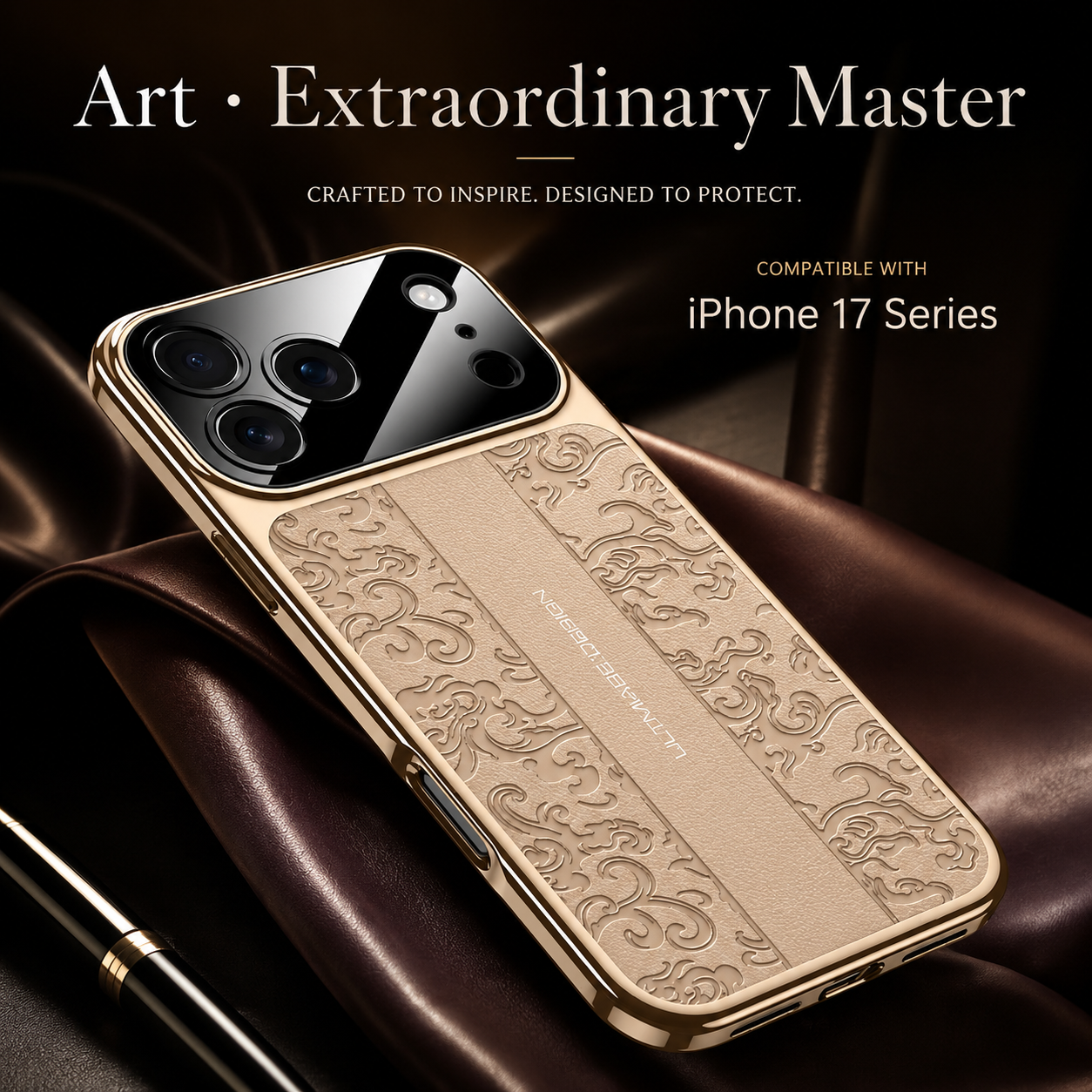 Premium iPhone Case Leather Electroplated Soft TPU Magnetic Shockproof Protective Cover Luxury Slim Half Wrapped Full Coverage Design Anti Scratch Case