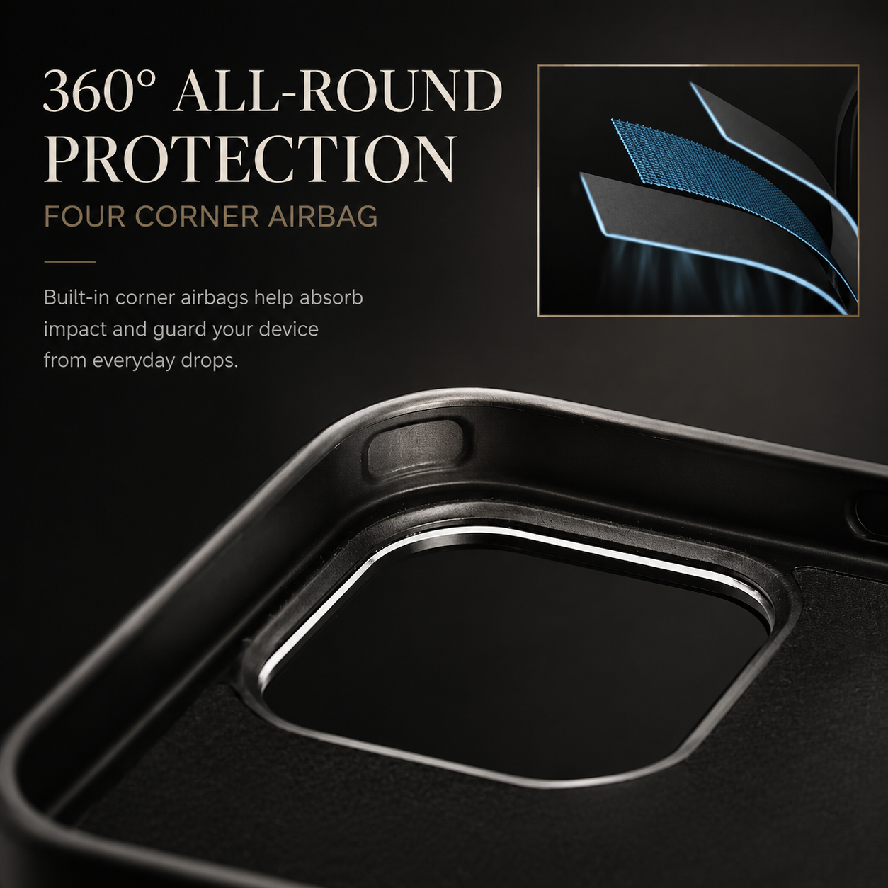 Premium iPhone Case MagSafe Compatible Forged Carbon Fiber Cover Dual Layer Shockproof Metal Lens Frame Button Protection Full Coverage Lightweight Design