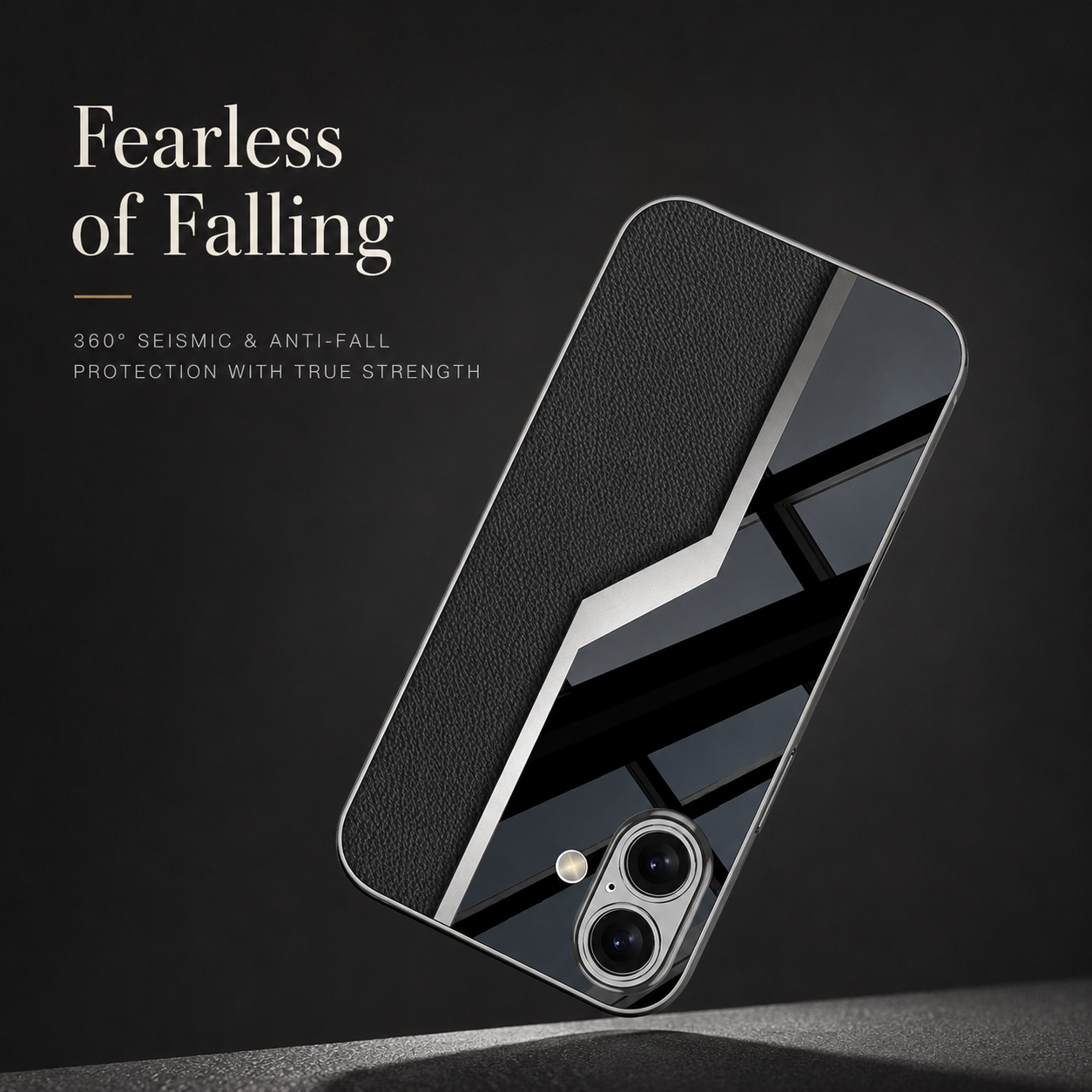 Premium iPhone Case Leather Plating Cover Soft TPU Edge Camera Lens Protection Shockproof Anti Scratch Ultra Thin Full Coverage Protective Design