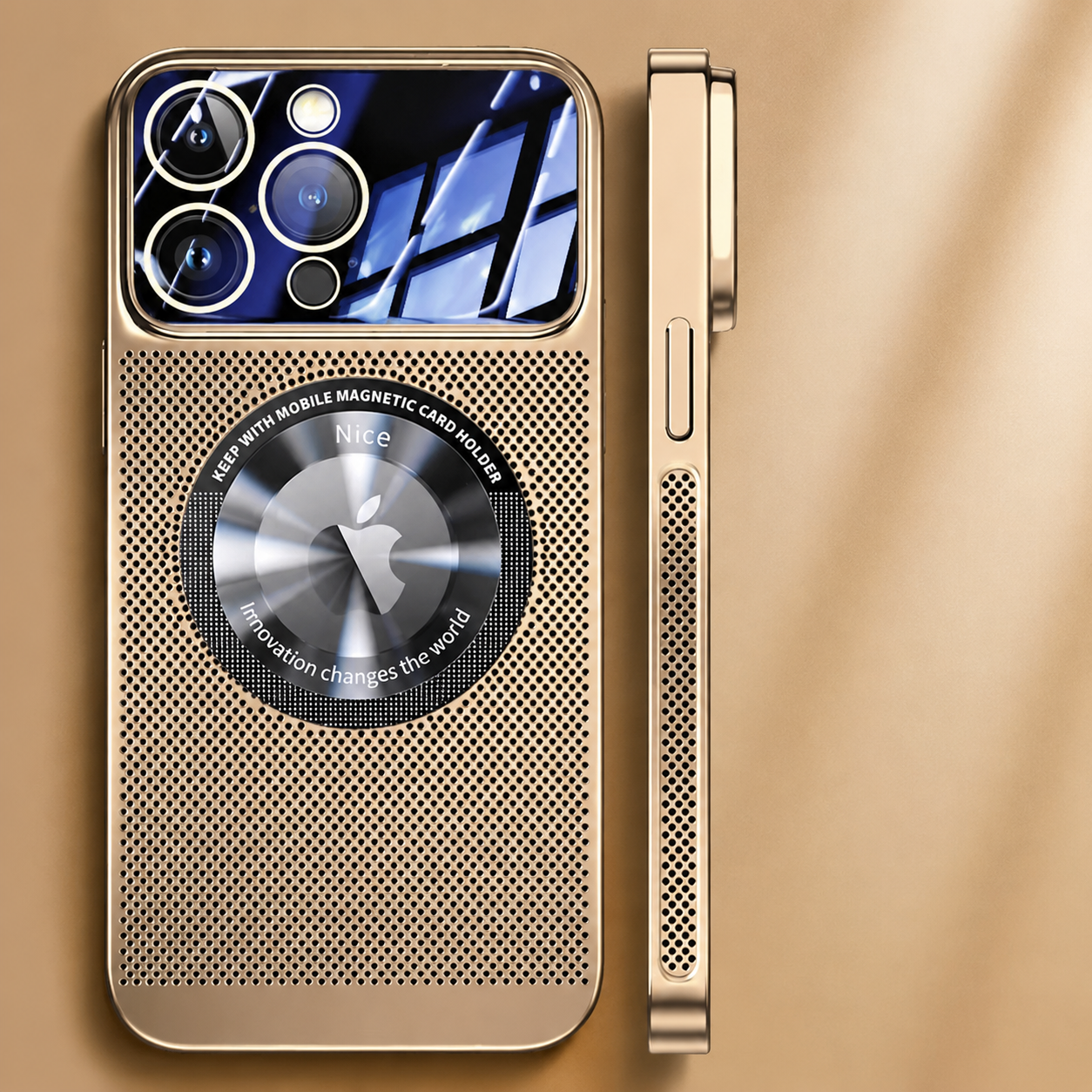 Premium iPhone Case MagSafe Compatible Magnetic Protective Cover Cooling Mesh Back Shockproof Camera Lens Protection Slim Full Coverage