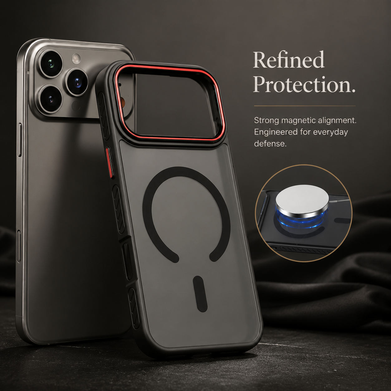 Premium iPhone Case MagSafe Compatible Matte Transparent Cover Magnetic PC TPU Hybrid Shockproof Anti Fingerprint Protective Slim Case