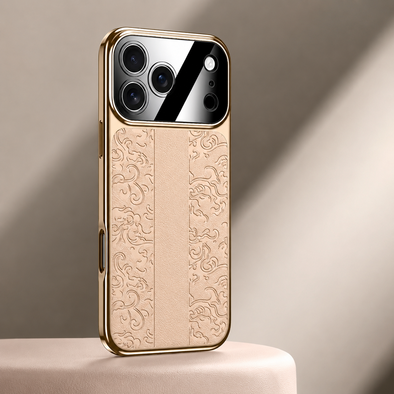 Premium iPhone Case Leather Electroplated Soft TPU Magnetic Shockproof Protective Cover Luxury Slim Half Wrapped Full Coverage Design Anti Scratch Case