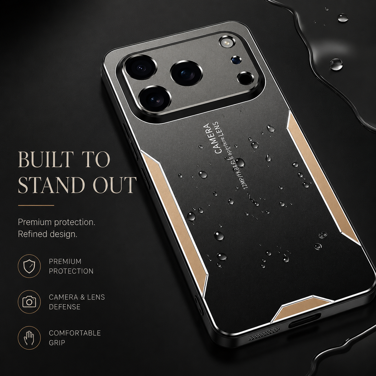 Premium iPhone Case MagSafe Compatible Metal Frosted Protective Cover Shockproof Silicone Bumper Camera Lens Protection Anti Scratch Slim Full Coverage