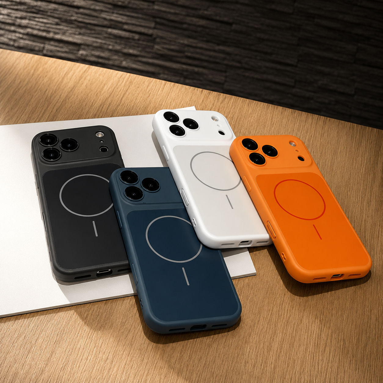 Premium iPhone Case MagSafe Compatible Magnetic Matte Protective Cover Shockproof PC Back Glass Camera Lens Guard Anti Fingerprint Slim Full Coverage Design