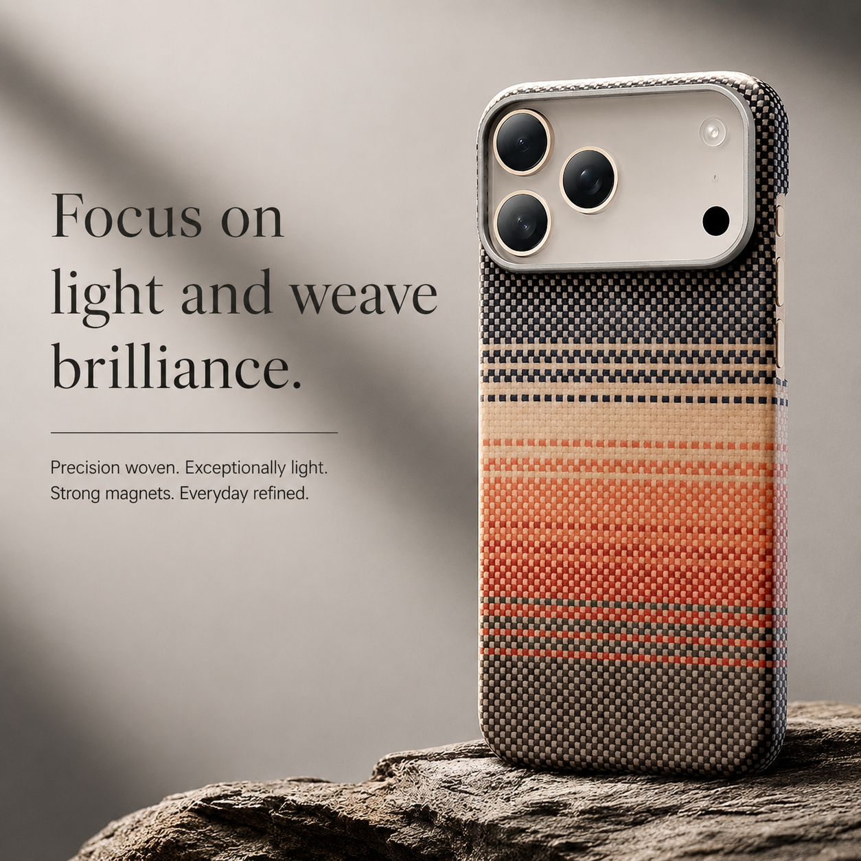 Premium iPhone Case MagSafe Compatible Aramid Carbon Fiber Ultra Thin Magnetic Protective Cover Shockproof Lightweight Slim Minimalist Design