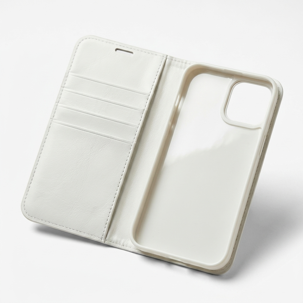 Leather-Style Wallet Phone Case Flip Card Holder Compatible with iPhon