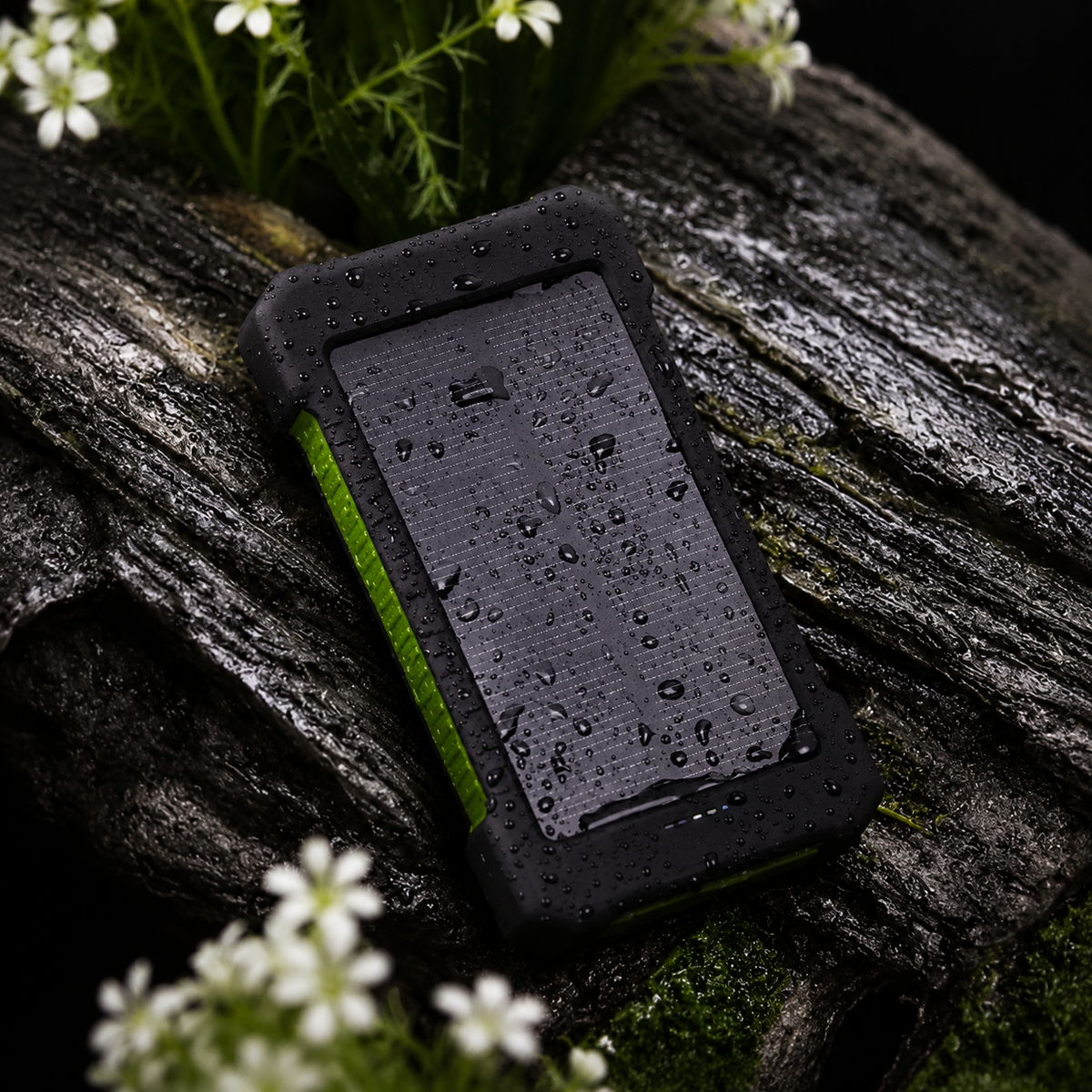 Premium 20000mAh Solar Power Bank Fast Charging Portable Battery Pack LED Flashlight Outdoor Travel Charger USB Device Charging Everyday Use Mode