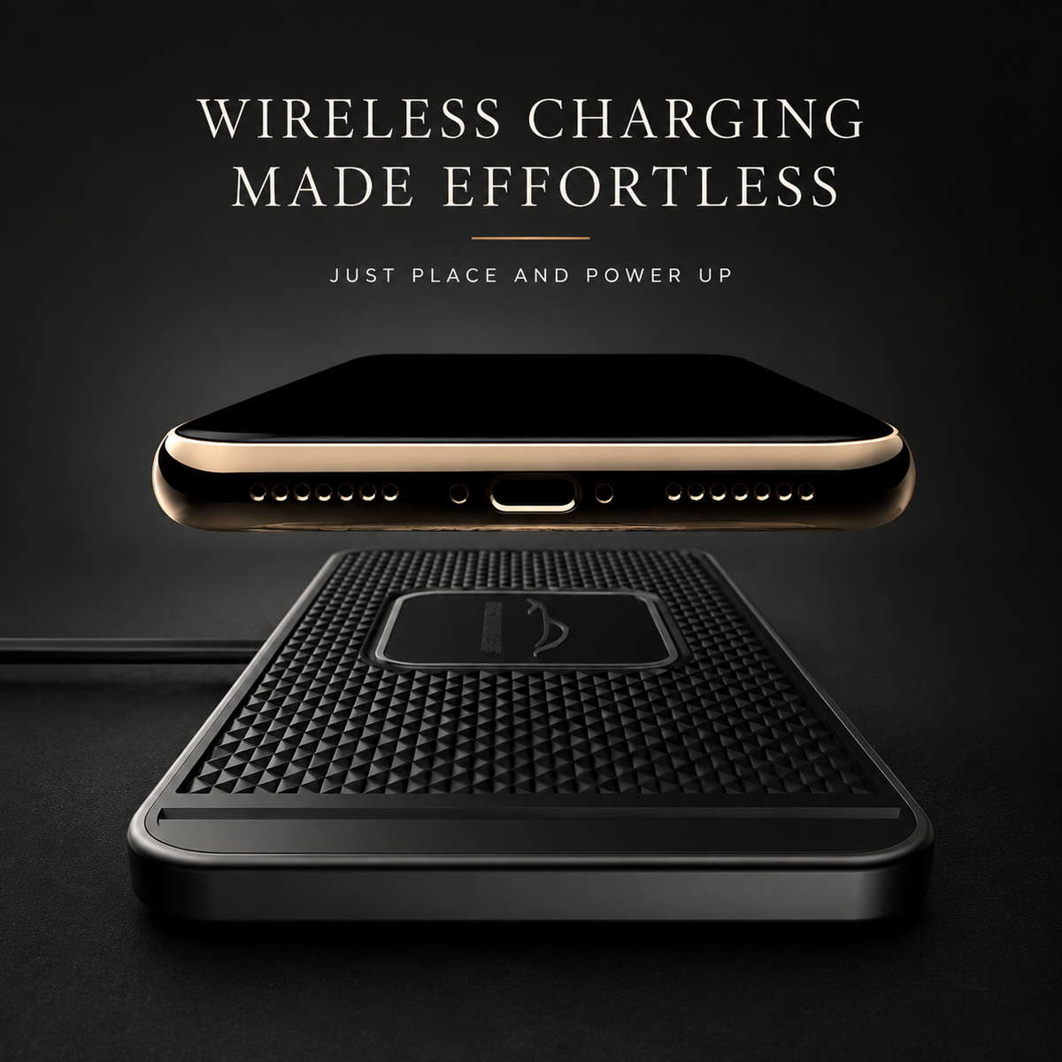 Premium 30W Wireless Car Charger Fast Charging Dashboard Pad Anti-Slip Silicone Smartphone Dock Stable In-Car Wireless Charging Support Daily Travel