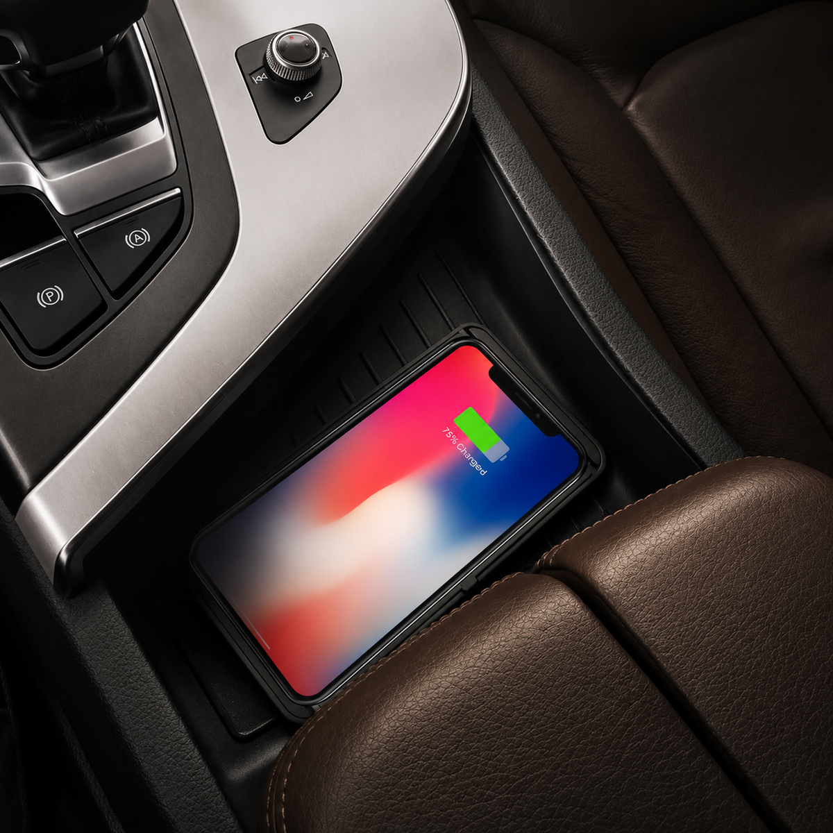 Premium 30W Wireless Car Charger Fast Charging Dashboard Pad Anti-Slip Silicone Smartphone Dock Stable In-Car Wireless Charging Support Daily Travel