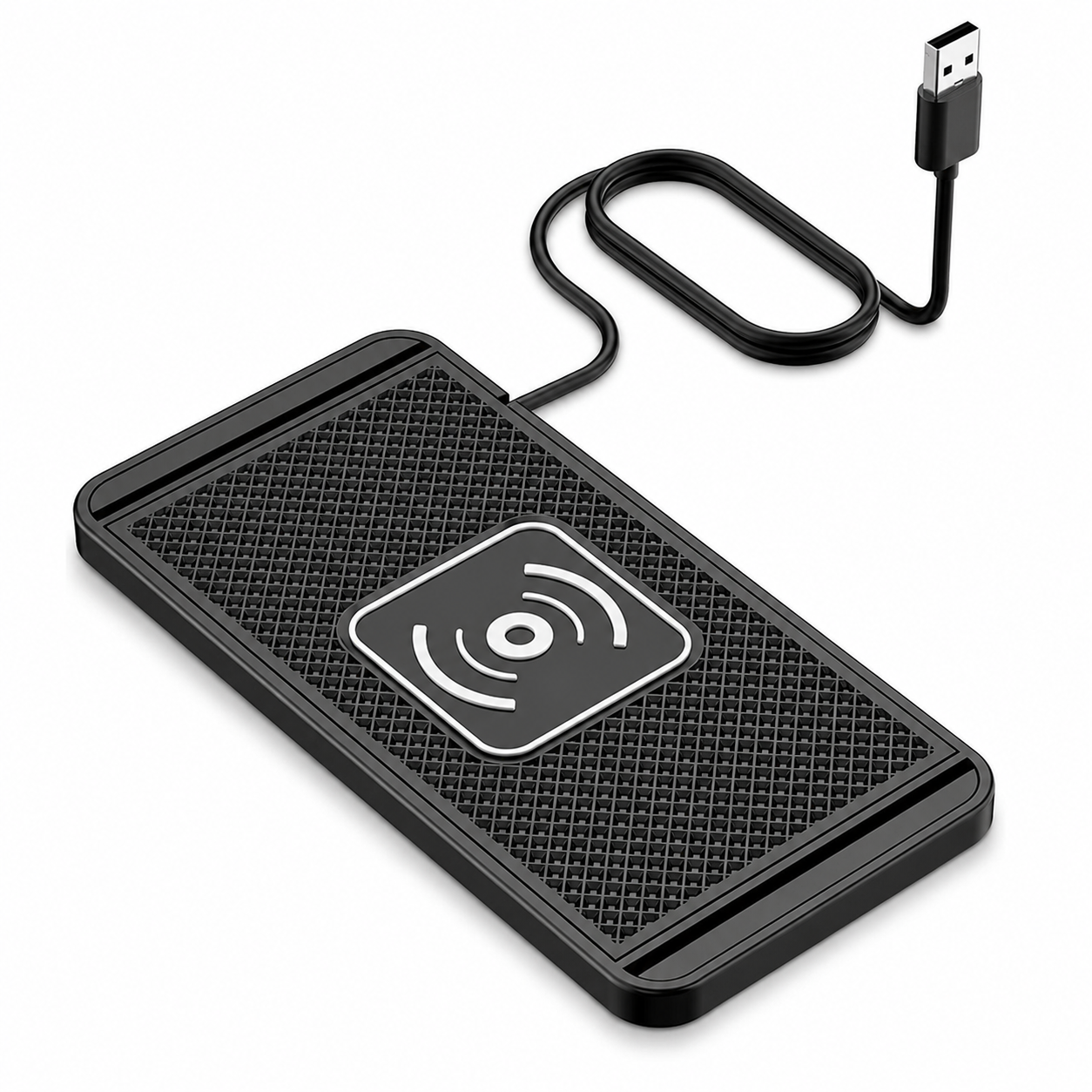 Premium 30W Wireless Car Charger Fast Charging Dashboard Pad Anti-Slip Silicone Smartphone Dock Stable In-Car Wireless Charging Support Daily Travel