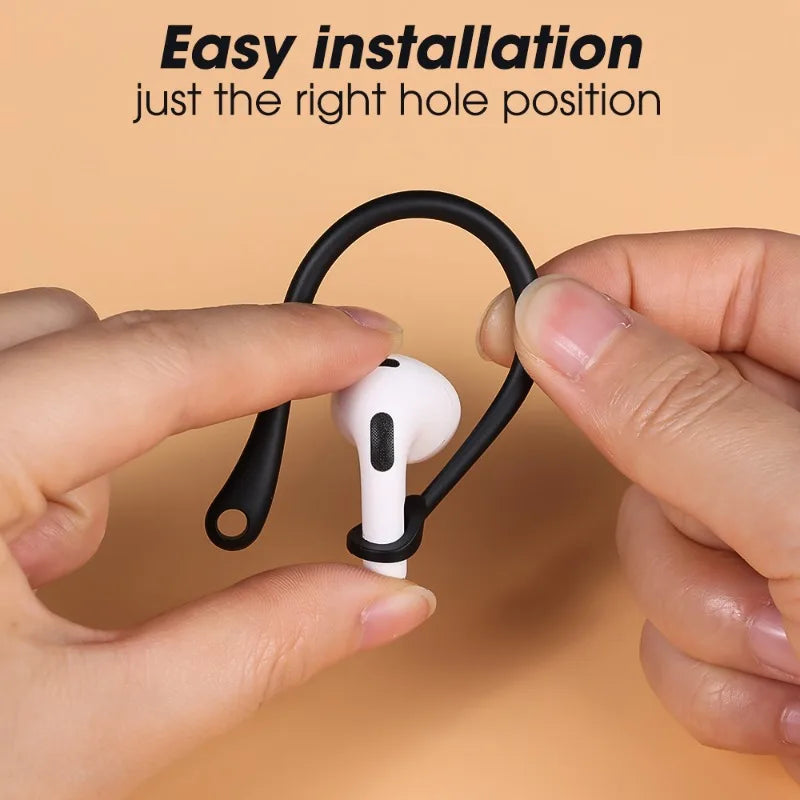 Premium AirPods Ear Hooks Silicone Anti-Slip Secure Fit Sports Ear Support Wireless Earbud Accessories