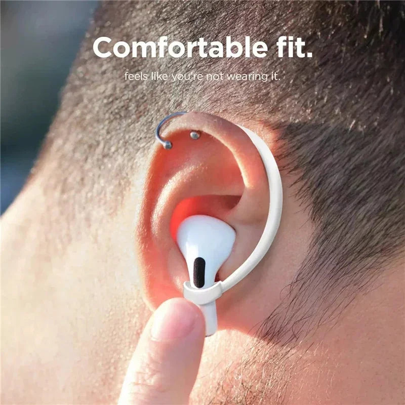 Premium AirPods Ear Hooks Silicone Anti-Slip Secure Fit Sports Ear Support Wireless Earbud Accessories