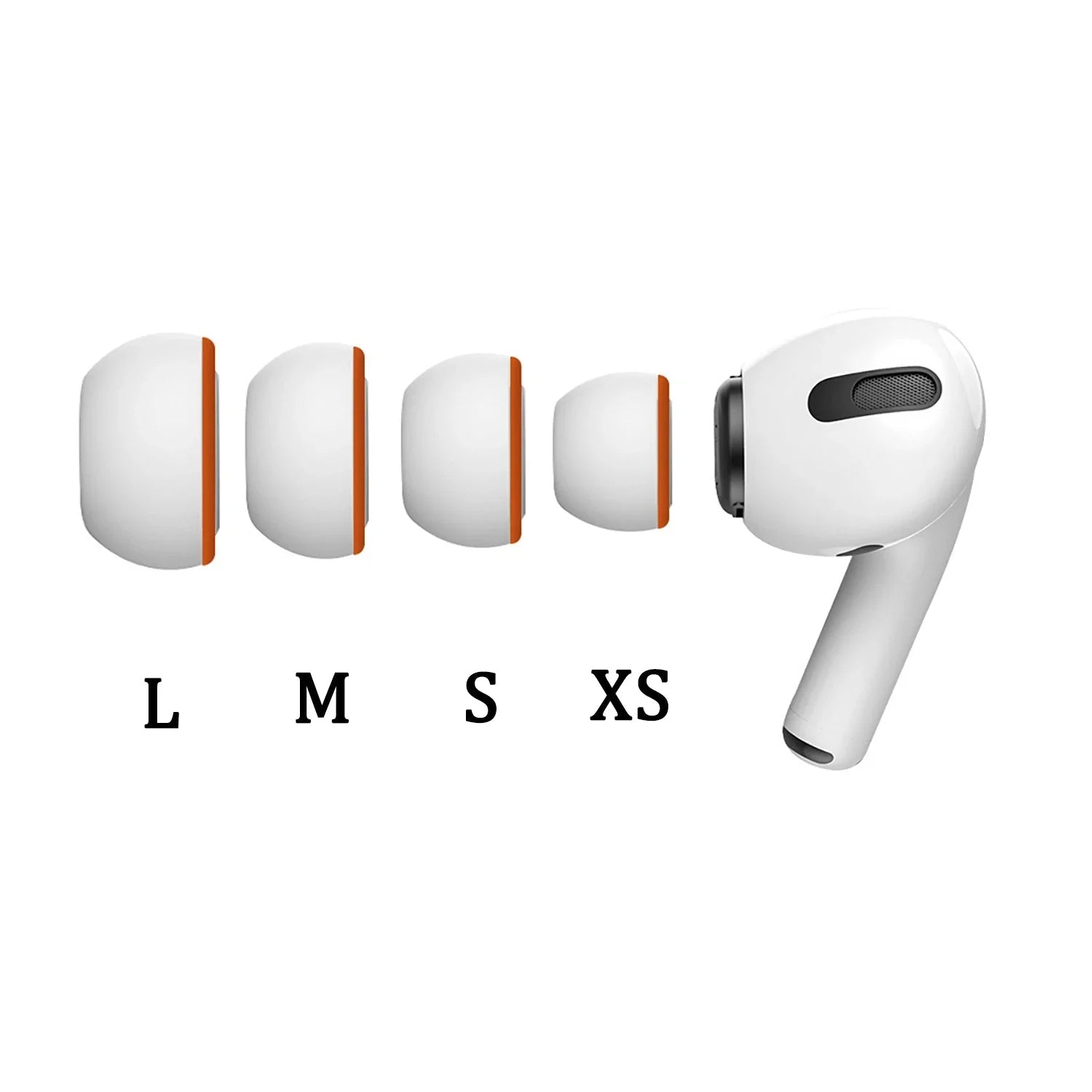 Premium AirPods Ear Tips Memory Foam Silicone Replacement Earbud Tips Noise Isolation Comfortable Multi Size Fit