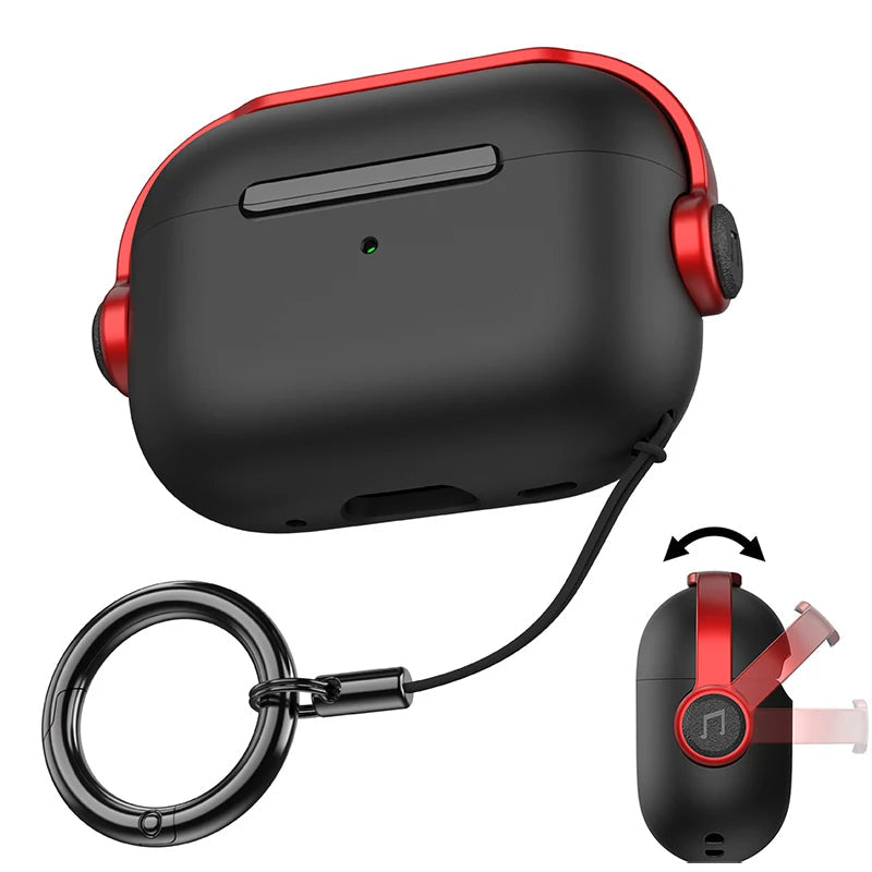 Premium AirPods Protective Case Shockproof Cover with Lanyard Strap Lightweight Wireless Charging Compatible