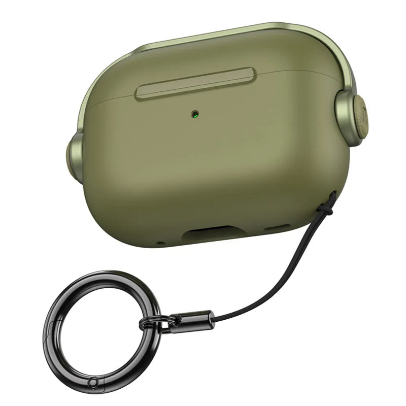 Premium AirPods Protective Case Shockproof Cover with Lanyard Strap Lightweight Wireless Charging Compatible
