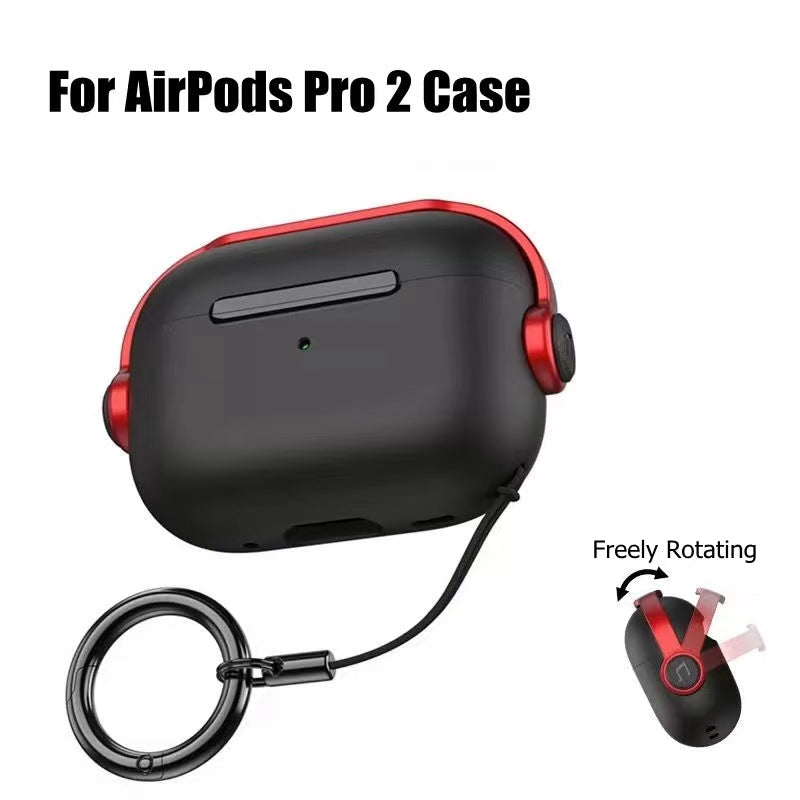 Premium AirPods Protective Case Shockproof Cover with Lanyard Strap Lightweight Wireless Charging Compatible