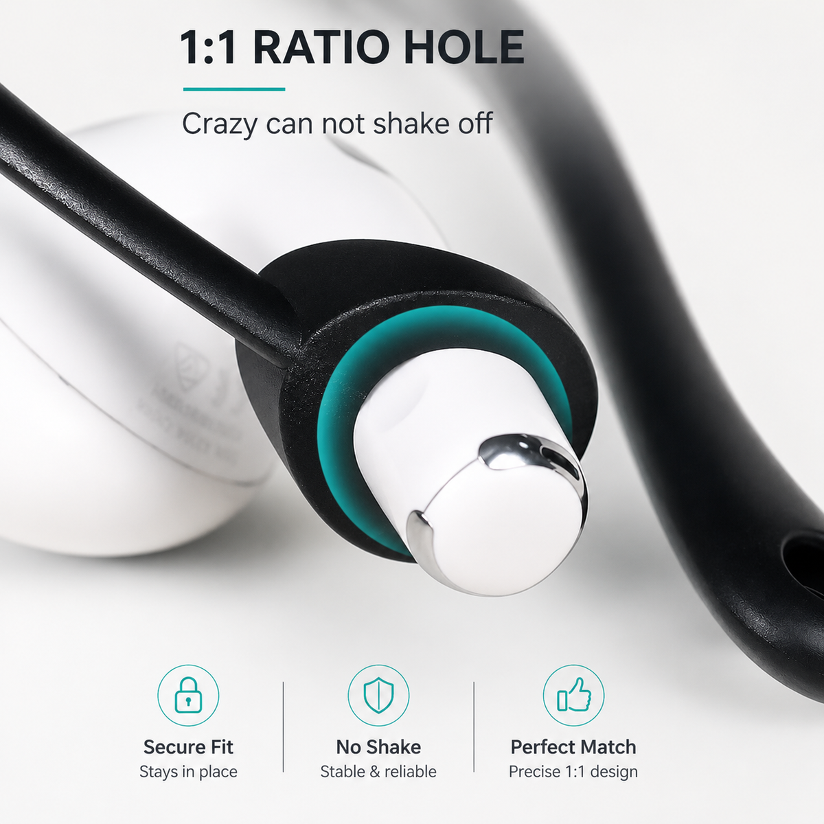 Premium AirPods Silicone Ear Hooks Anti-Slip Sports Earbud Grips Secure Fit Wireless Earphone Support Covers Lightweight Accessories Holder Travel Kit