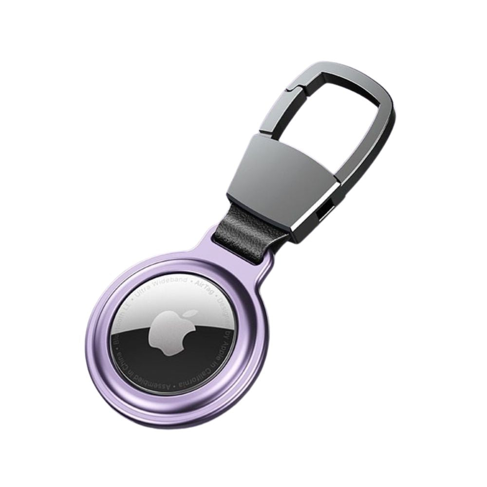 Premium AirTag Case Metal Protective Cover Shockproof Keychain Clip Scratch Resistant Secure Holder