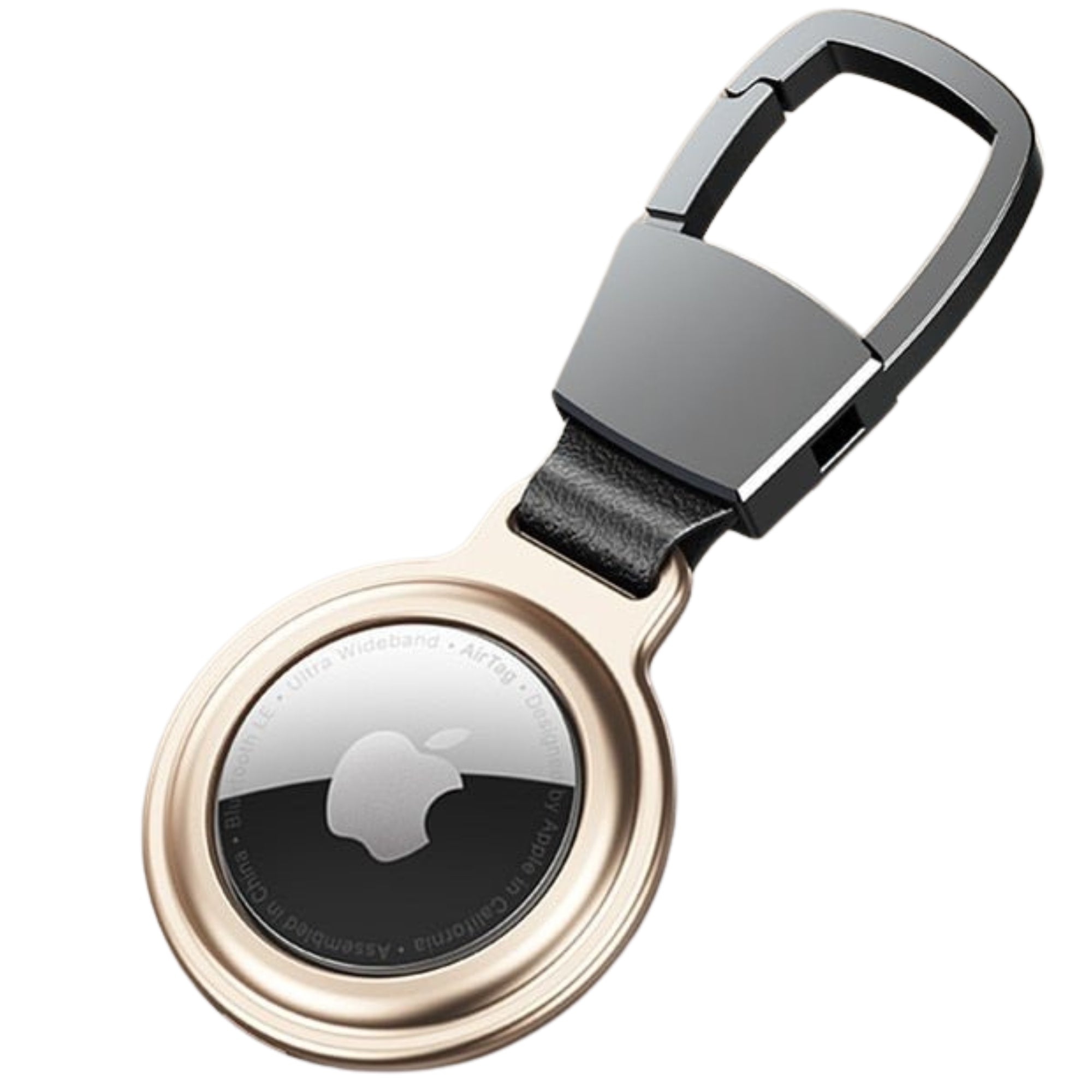 Premium AirTag Case Metal Protective Cover Shockproof Keychain Clip Scratch Resistant Secure Holder