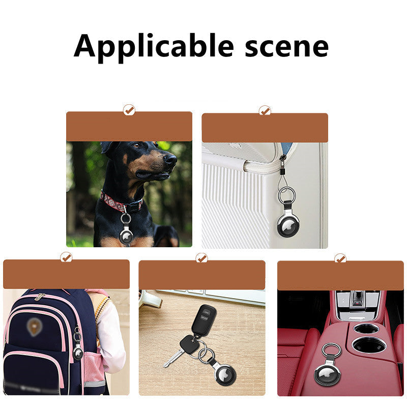 Premium AirTag Case Metal Protective Cover Shockproof Keychain Clip Scratch Resistant Secure Holder