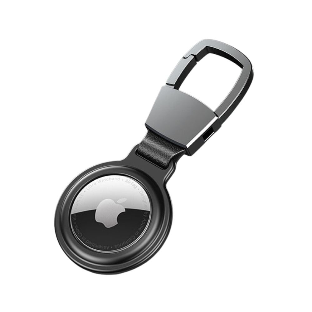 Premium AirTag Case Metal Protective Cover Shockproof Keychain Clip Scratch Resistant Secure Holder