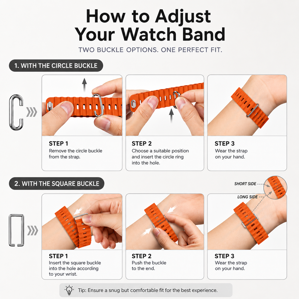 Premium Apple Watch Band Ocean Silicone Sport Strap Adjustable Soft Wristband Secure Fit Lightweight Durable Breathable Everyday Comfort All Day Wear