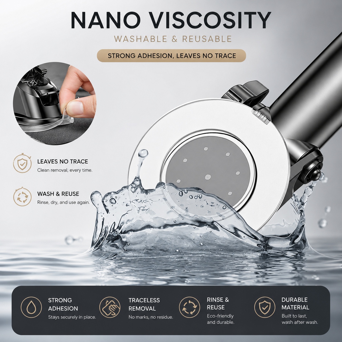 Premium Car Phone Mount Dashboard Windshield Suction Cup Holder 360 Rotation Secure Grip Adjustable Smartphone Stand Hands-Free Driving Mount Vehicle