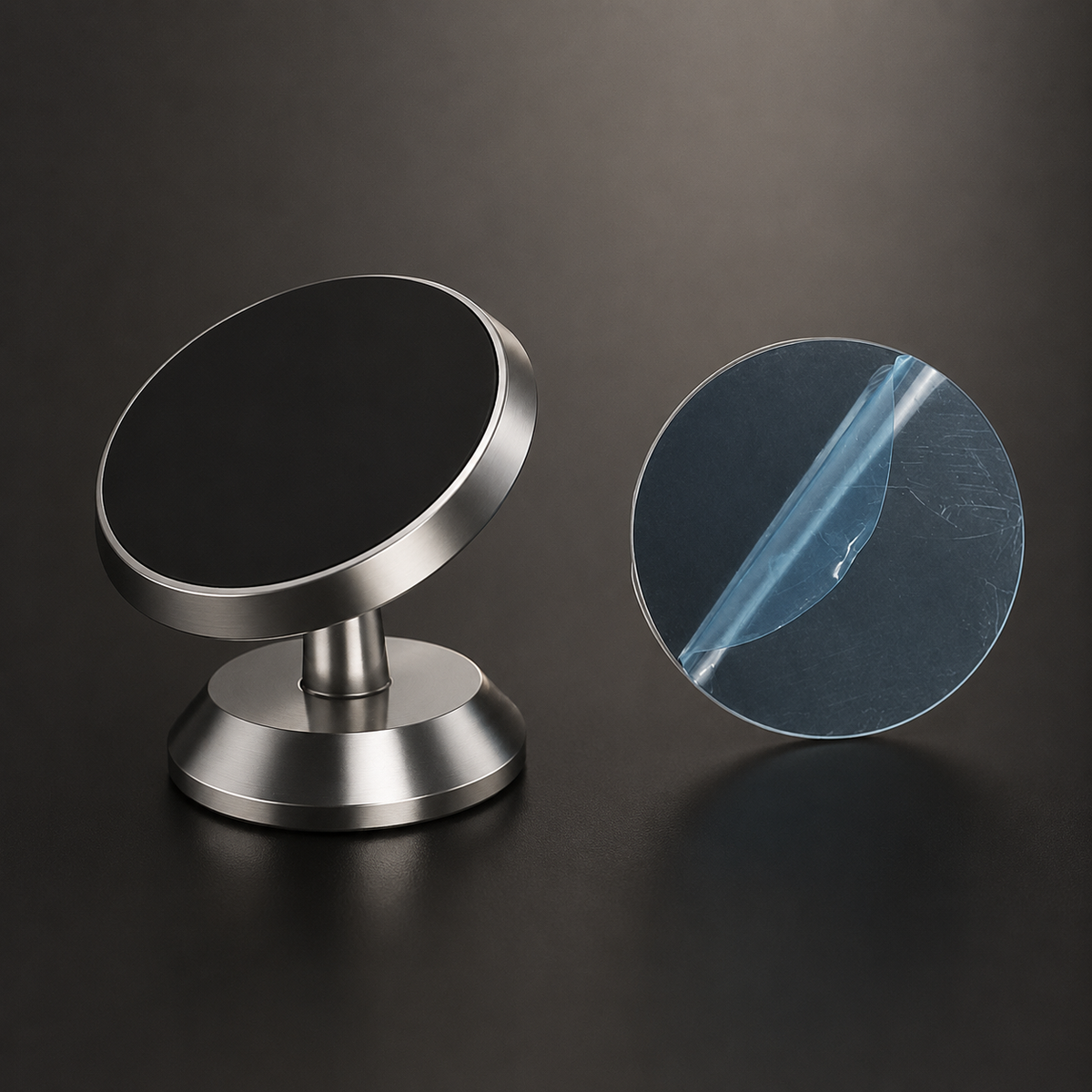 Premium Car Phone Mount Magnetic Dashboard Holder 360° Adjustable Rotation Secure Grip GPS Smartphone Stand Hands Free Universal Mount Design