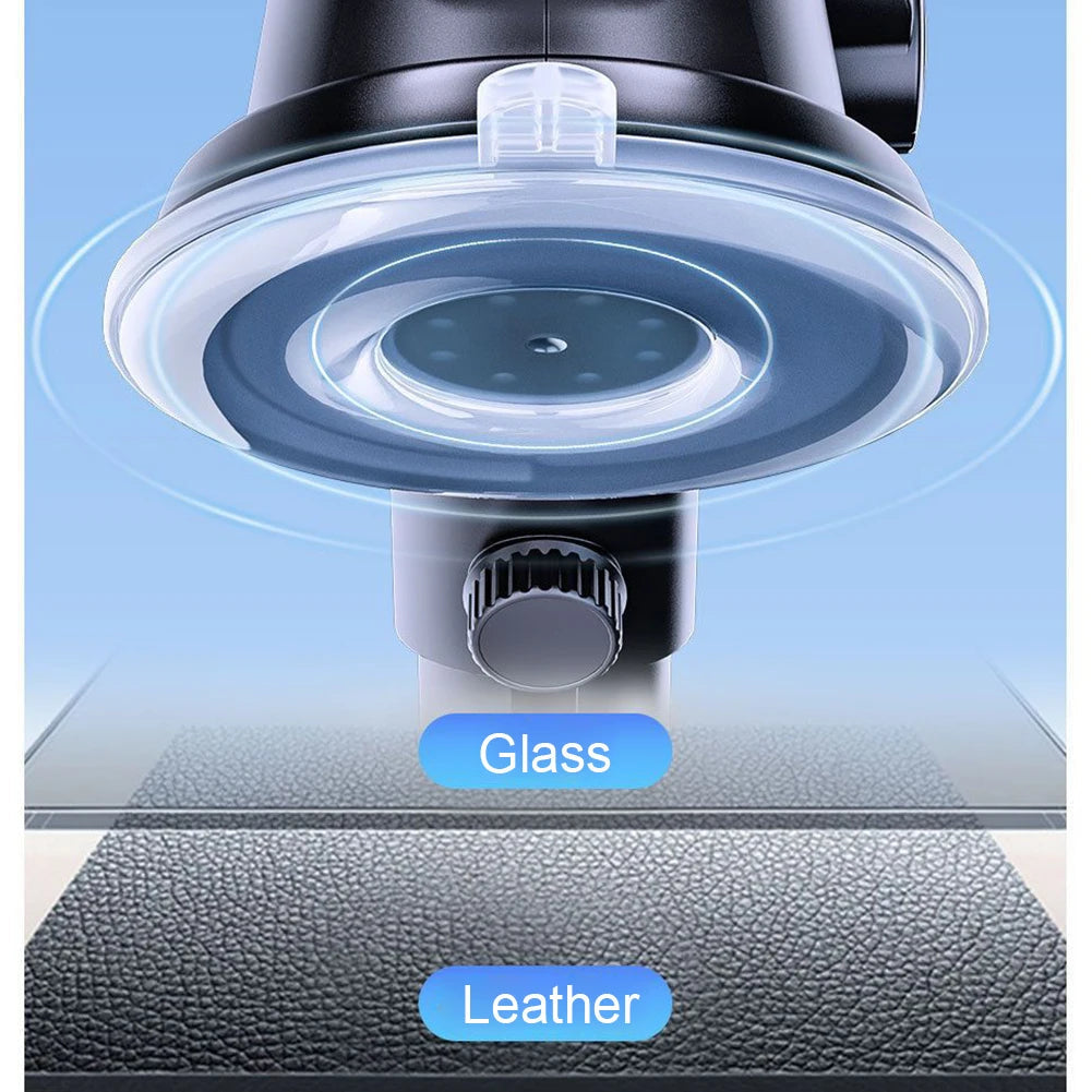Premium Car Phone Mount Suction Cup Dashboard Windshield Holder 360 Rotation Secure Grip Smartphone Stand