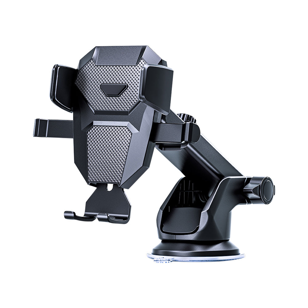 Premium Car Phone Mount Suction Cup Dashboard Windshield Holder 360 Rotation Secure Grip Smartphone Stand