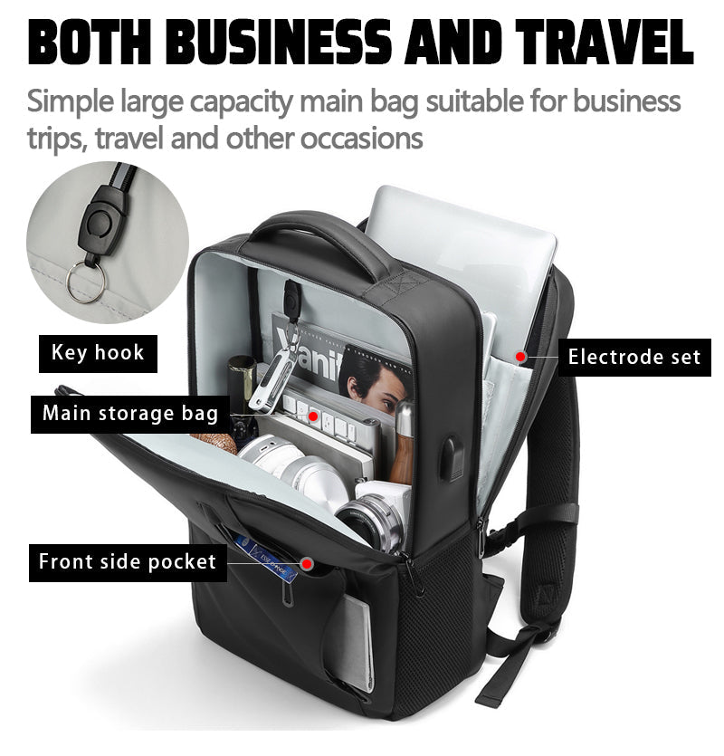 Premium Laptop Backpack Waterproof Expandable USB Charging Business Travel Bag Large Capacity 13 To 17 Inch Laptop Compatible