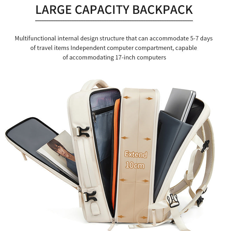 Premium Laptop Backpack Waterproof Expandable USB Charging Business Travel Bag Large Capacity 13 To 17 Inch Laptop Compatible