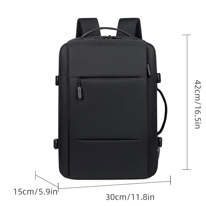 Premium Laptop Backpack Waterproof Expandable USB Charging Business Travel Bag Large Capacity 13 To 17 Inch Laptop Compatible
