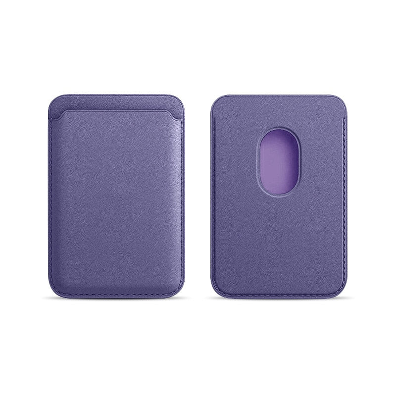 Premium MagSafe Wallet Magnetic Card Holder Slim Leather Phone Wallet Detachable Secure Card Storage Case