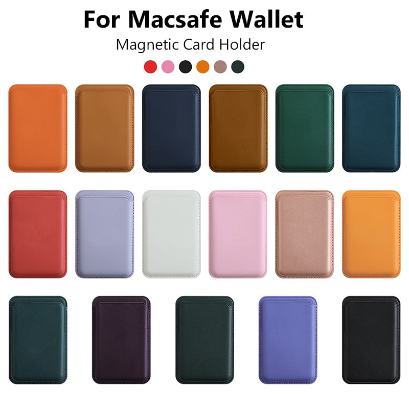 Premium MagSafe Wallet Magnetic Card Holder Slim Leather Phone Wallet Detachable Secure Card Storage Case