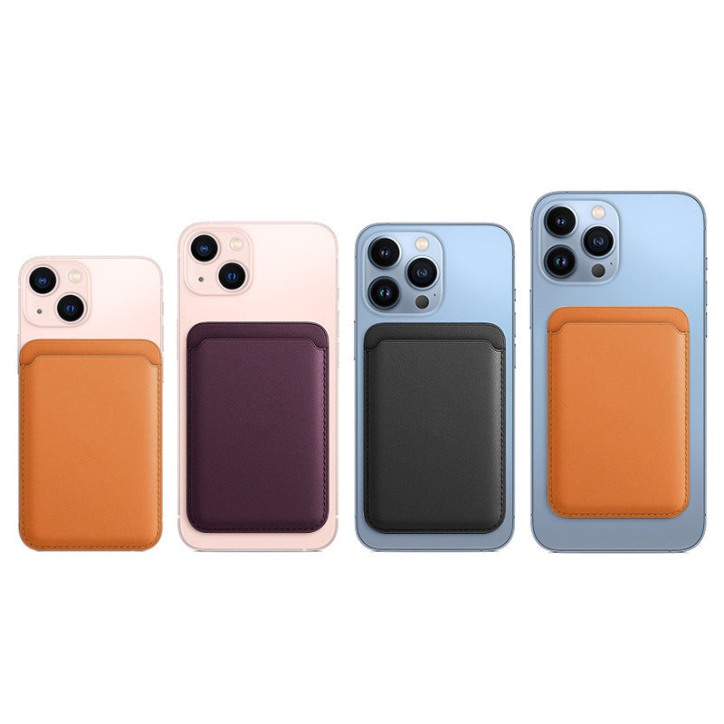 Premium MagSafe Wallet Magnetic Card Holder Slim Leather Phone Wallet Detachable Secure Card Storage Case
