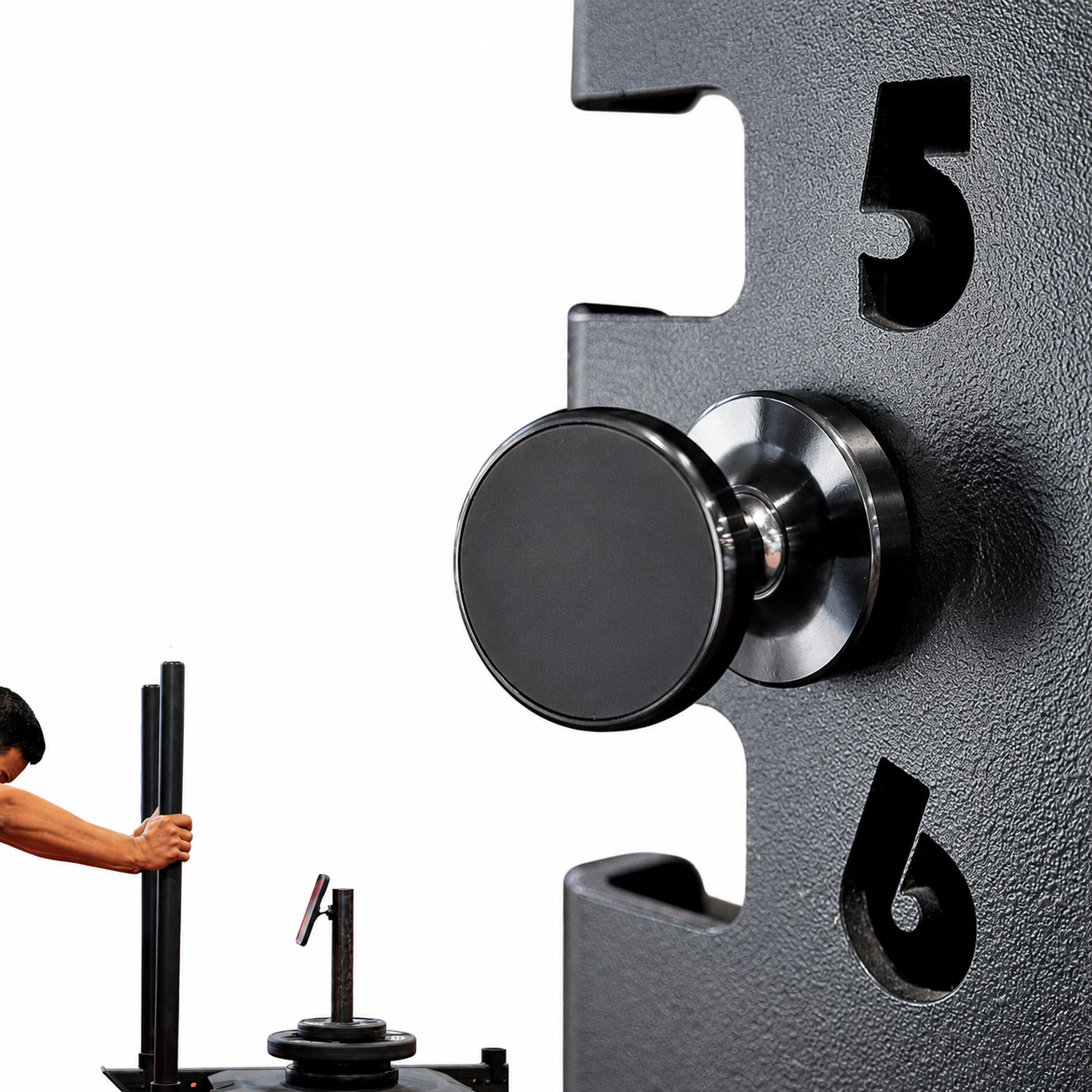 Premium Magnetic Phone Holder Dual Magnet Gym Mount 360 Rotation Secure Grip Smartphone Training Stand Portable Lightweight Adjustable Hands-Free