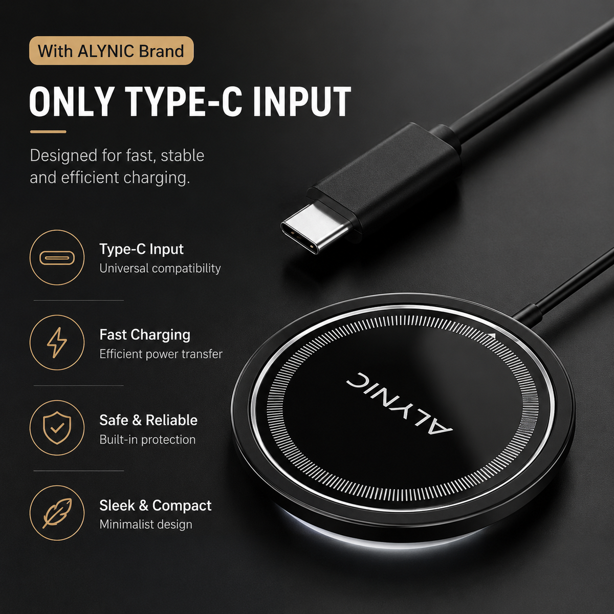 Premium Magnetic Wireless Charger Stand MagSafe Compatible 30W Fast Charging USB-C PD Charging Dock Magnetic Phone Stand Holder Desk Desktop Organizer