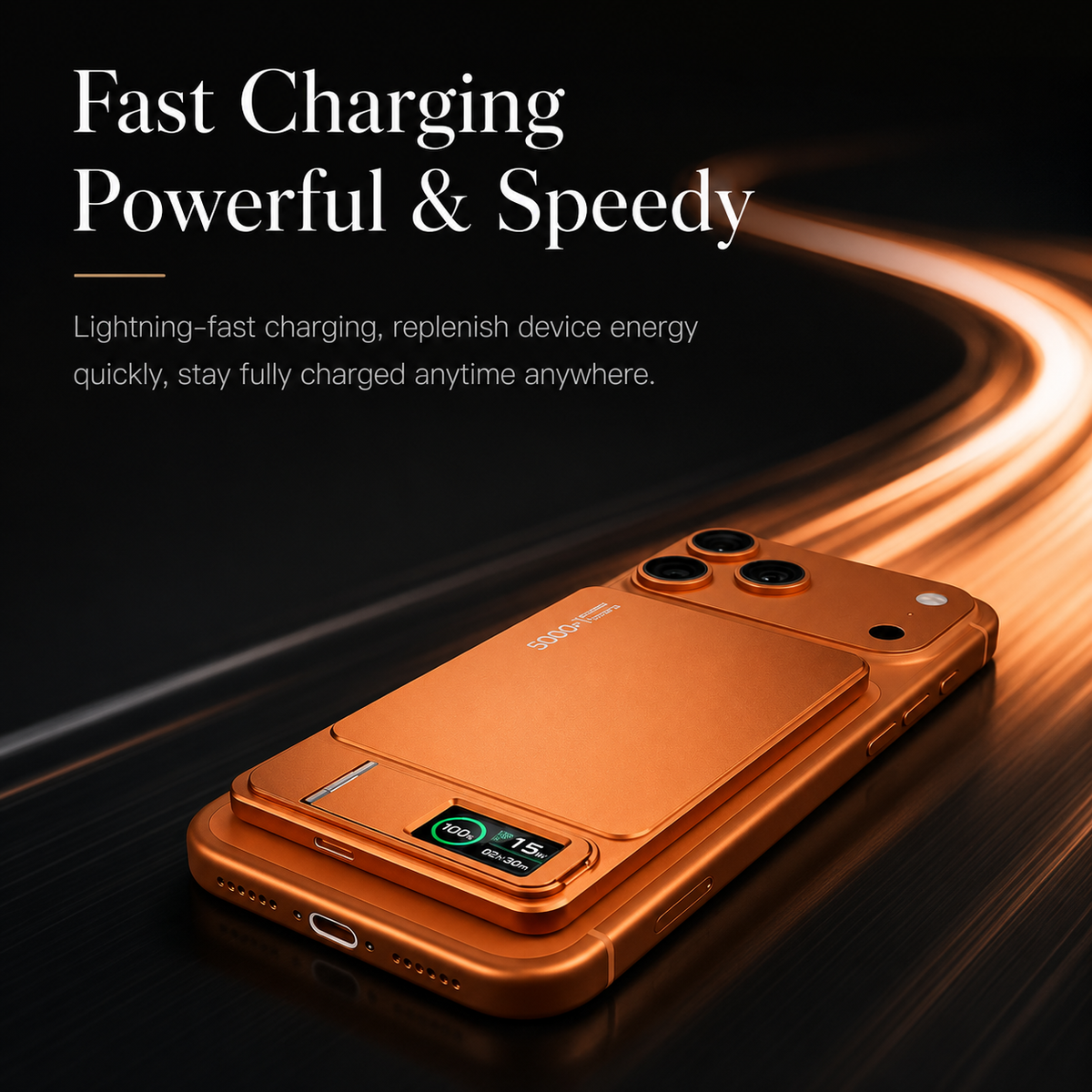 Premium Magnetic Wireless Power Bank 10000mAh 20W Fast Charging MagSafe Compatible Portable Charger Stand Digital Display Battery Pack Travel Kit