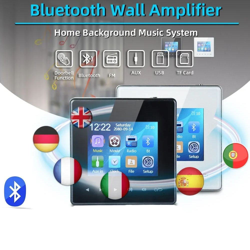 Premium Mini Bluetooth Speaker Amplifier HD Display Stereo Sound System FM AUX Wireless Audio Center