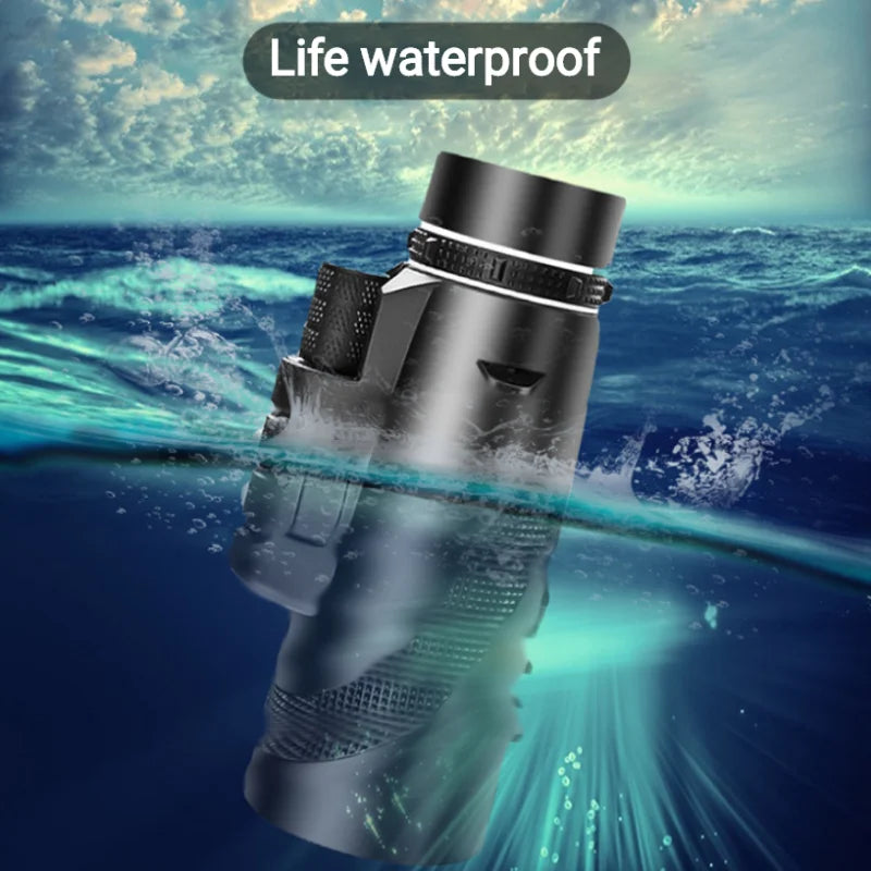 Premium Monocular Telescope HD Zoom Long Range Viewing Portable Folding Outdoor Travel Scope Smartphone Compatible