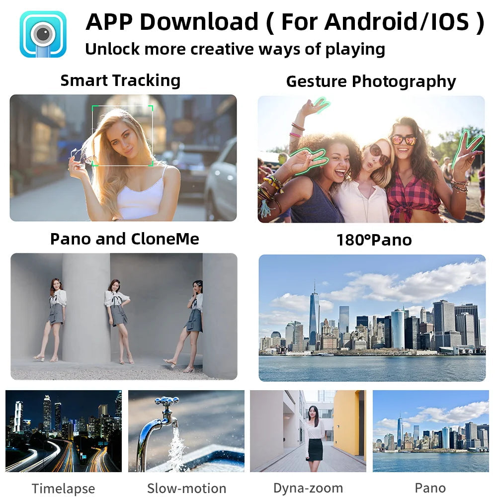 Premium Phone Gimbal Stabilizer 360 Rotation Selfie Stick Tripod Bluetooth Remote Video Photography Stand