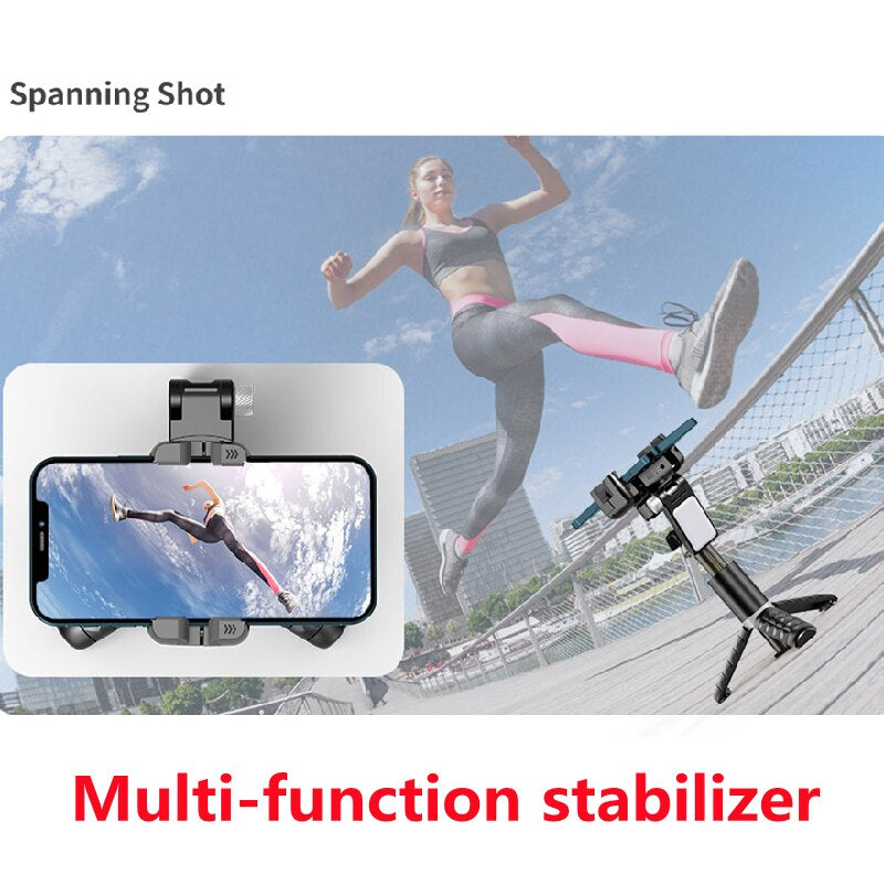 Premium Phone Gimbal Stabilizer 360 Rotation Selfie Stick Tripod Bluetooth Remote Video Photography Stand
