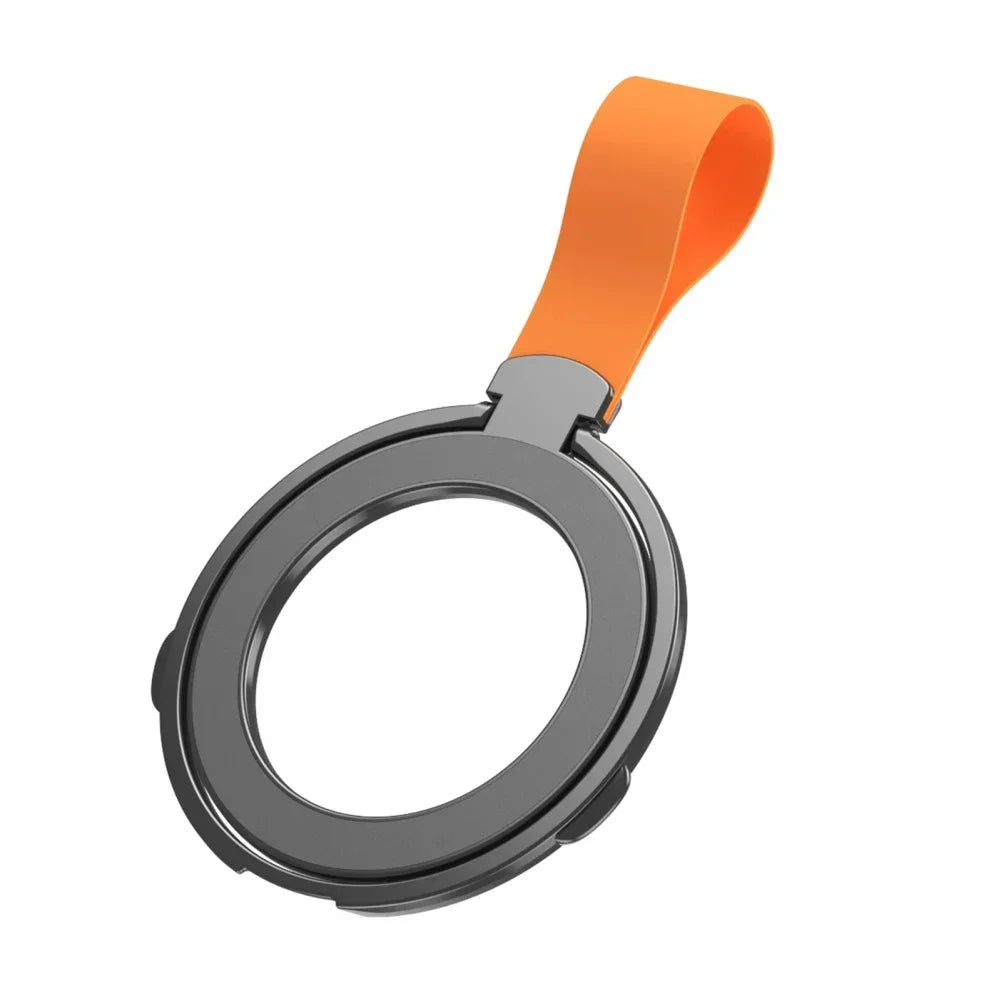 Premium Phone Ring Holder MagSafe Compatible Magnetic Grip Stand Detachable Strap Smartphone Holder