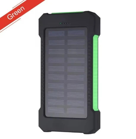 Premium Power Bank 20000mAh Solar Charger Fast Charging Portable Battery Pack LED Flashlight Outdoor Travel Charger